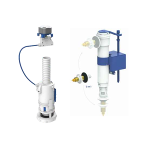 Valvola doppio scarico cassetta wc monoblocco  dualvalv-all cdualvafi
