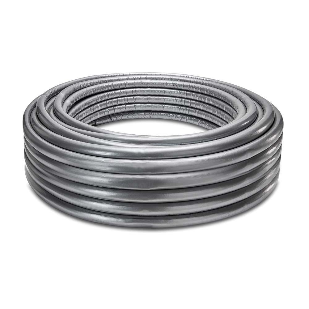 Tubo corrugato acciaio inox DN12 Eurotis rivestito EPE 50 metri per impianti idraulici e riscaldamento