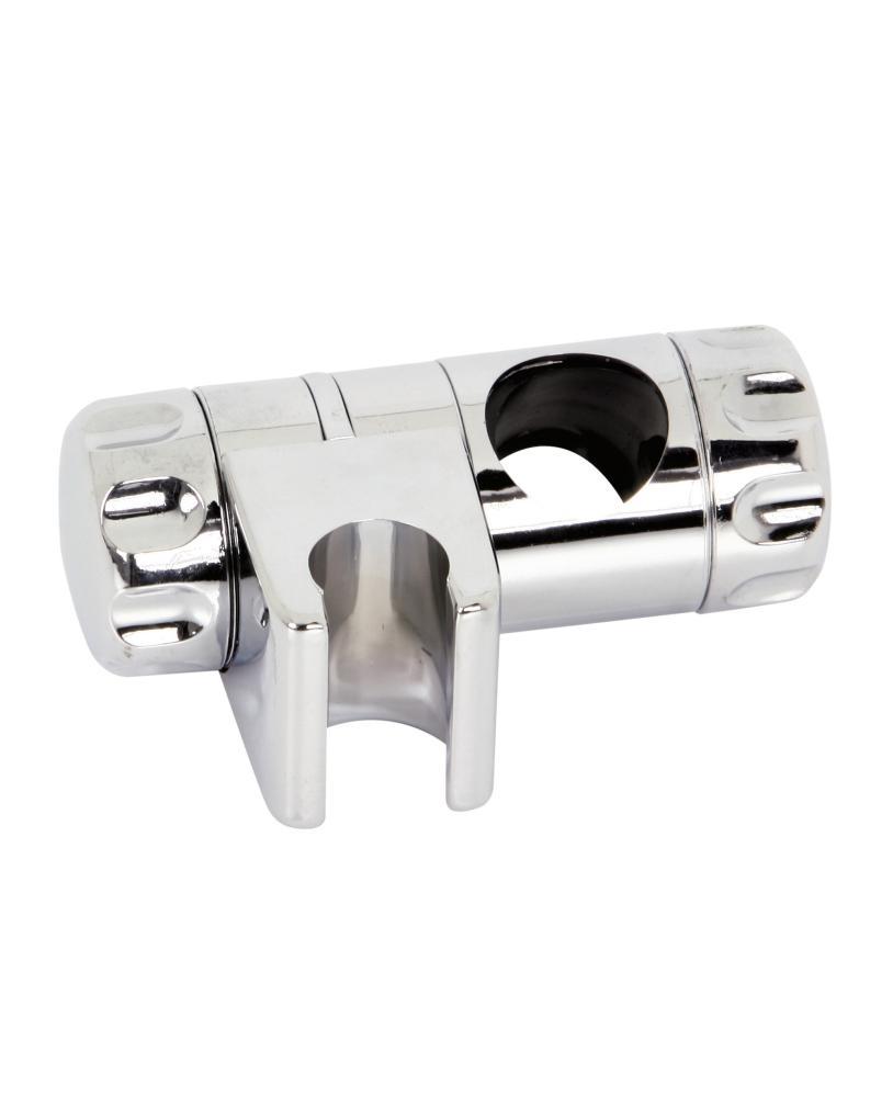 Accessorio scorrevole cromato per asta saliscendi doccia diametro 25 mm regolabile