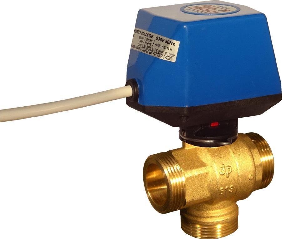 Valvola a sfera 3 vie attacco rapido De Pala per impianti termoidraulici diametro 1 pollice