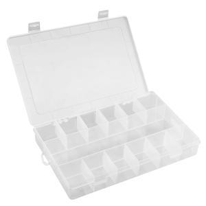 Organizer portaminuterie plastica trasparente 15 scomparti 273x188x44mm  79r177
