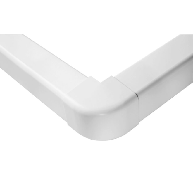 raccordo angolo esterno 90 gradi avorio per canalina split 110x75 mm installazione impianto climatizzazione
