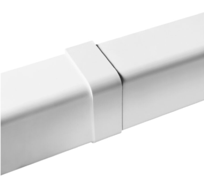 giunto coperchio avorio per canalina split 80x60 raccordo per climatizzatori gia