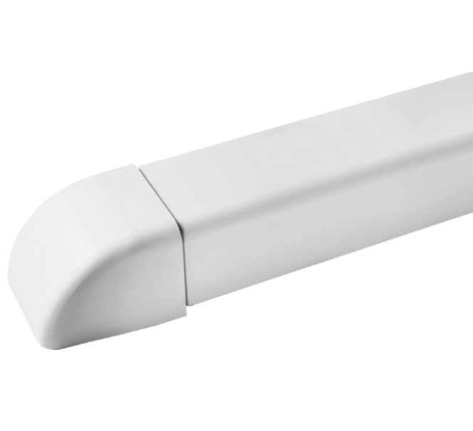 tappo terminale avorio per canalina split 80x60 accessorio gia per impianti di climatizzazione