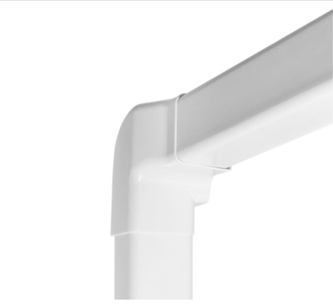 angolo verticale destro avorio per canalina 80x60 mm GIA vista applicativa