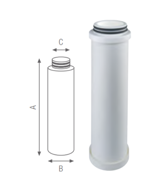 cartuccia filtrante polipropilene 10 micron per filtrazione acqua compatibile cx atlas filtri