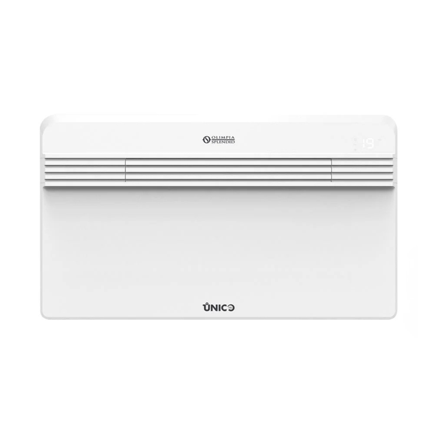 climatizzatore aria aria senza unitu00e0 esterna olimpi splend inverter 3.5 kW vista frontale su sfondo bianco