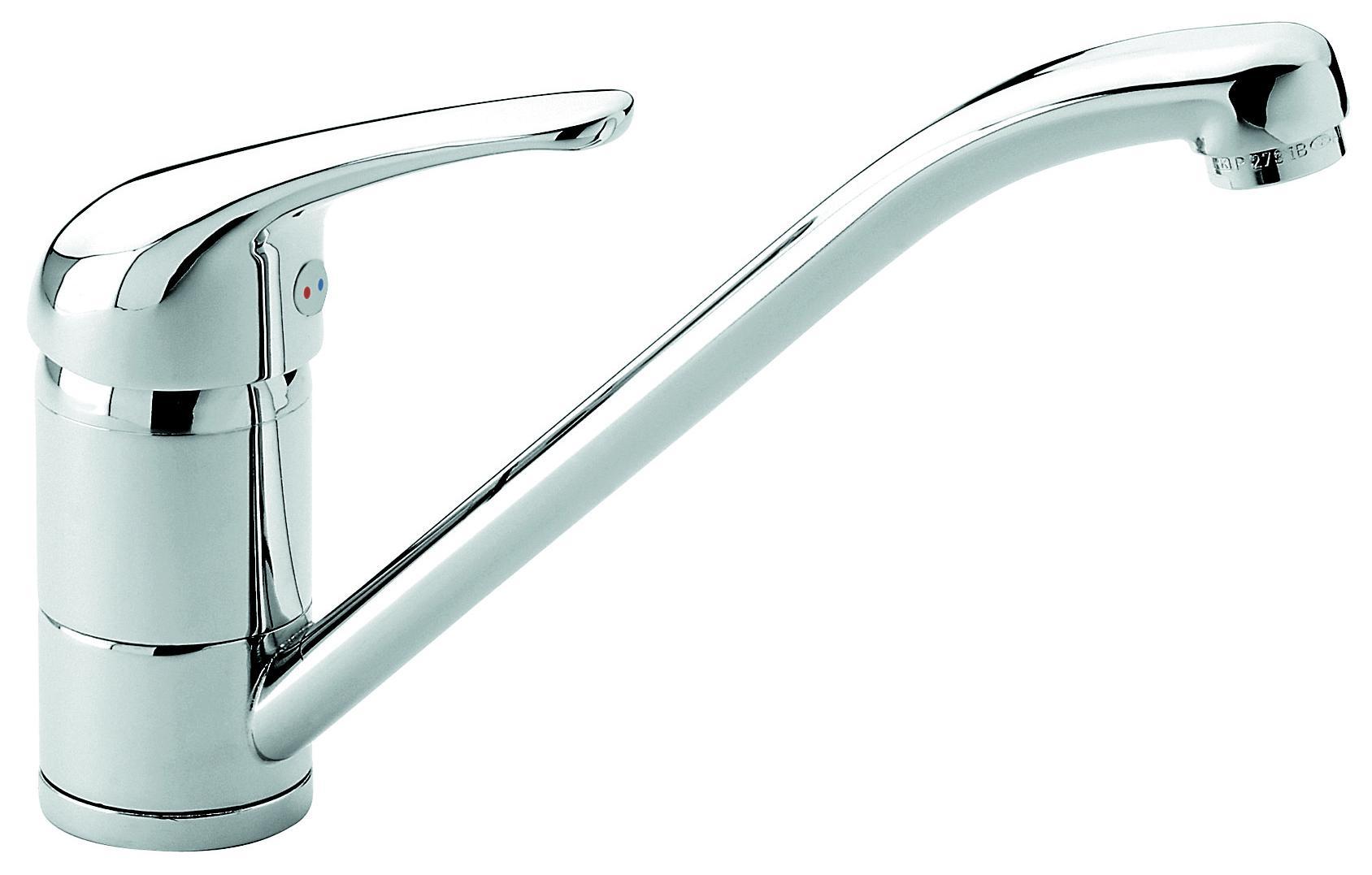 miscelatore lavello cucina Emmevi granito nero vista laterale