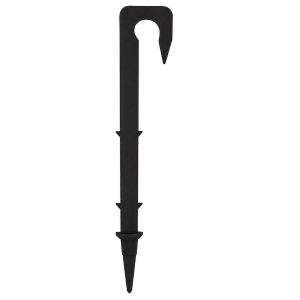 Picchetto fissaggio ala gocciolante tubo 16 mm plastica nero  930011n