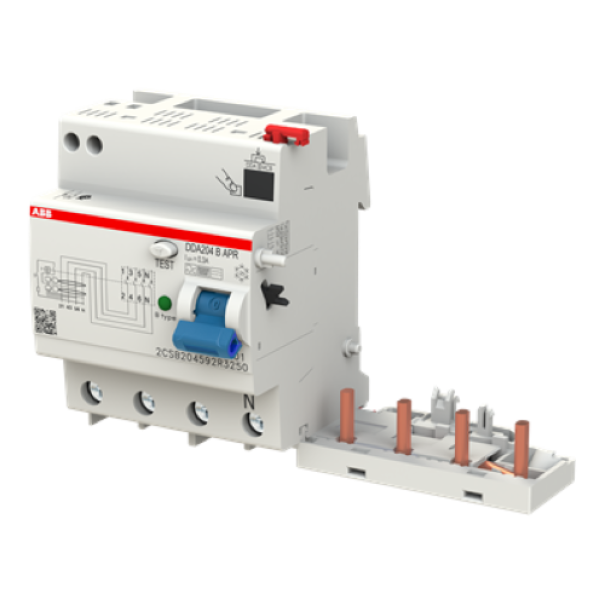 Blocco differenziale ABB 4 poli tipo B 25A 300mA per protezione magnetotermica industriale