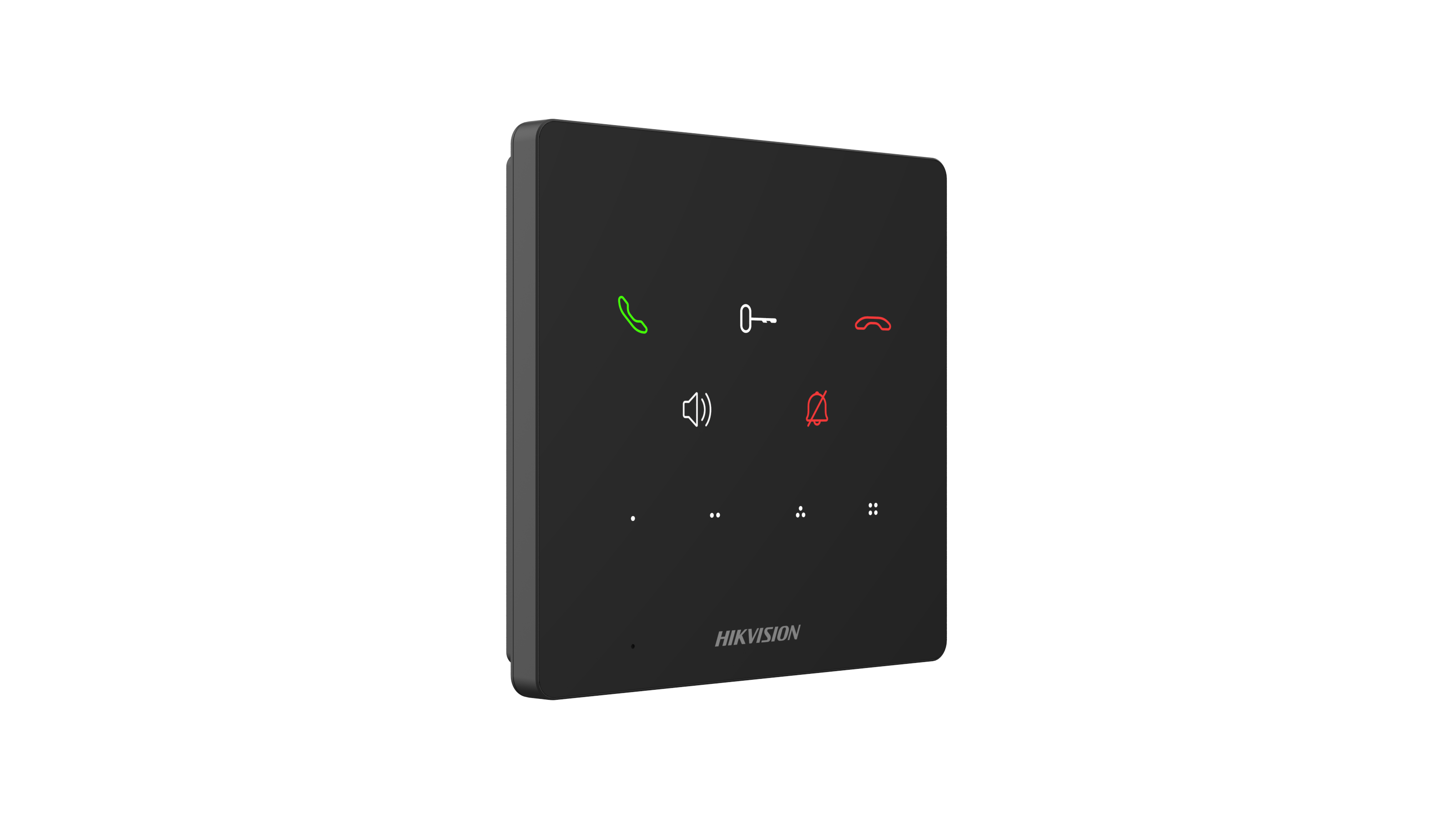 vista laterale stazione interna audio hikvision ds kh7000ey e2 touch due fili