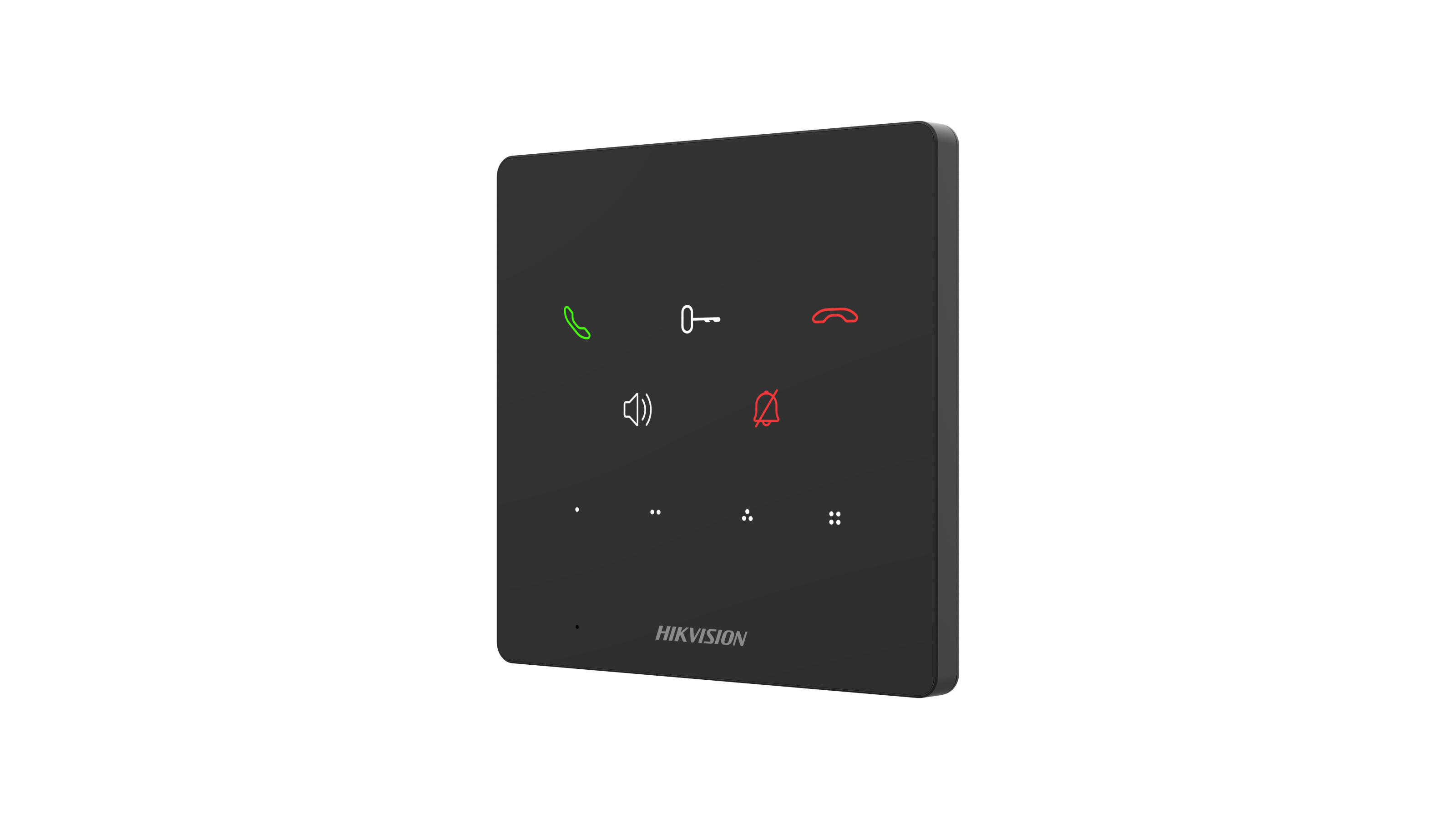 postazione audio interna touch hikvision ds kh7000ey e2 angolazione frontale