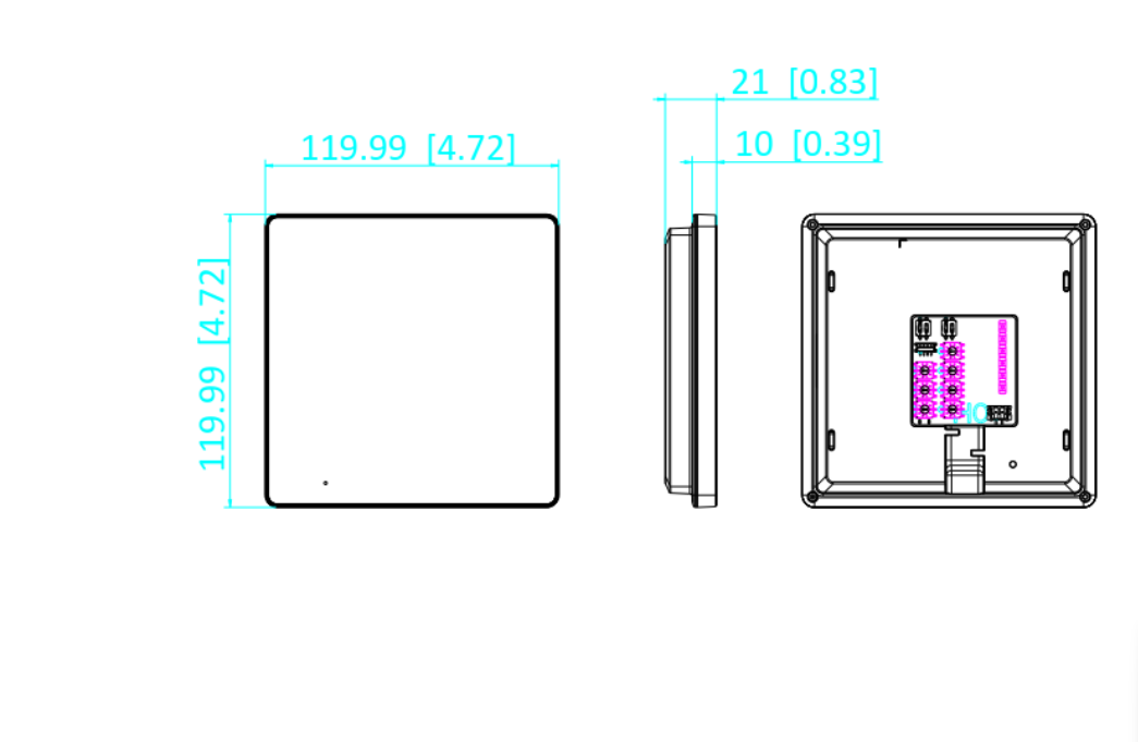 dimensioni postazione audio interna hikvision ds kh7000ey e2 piastre e montaggio