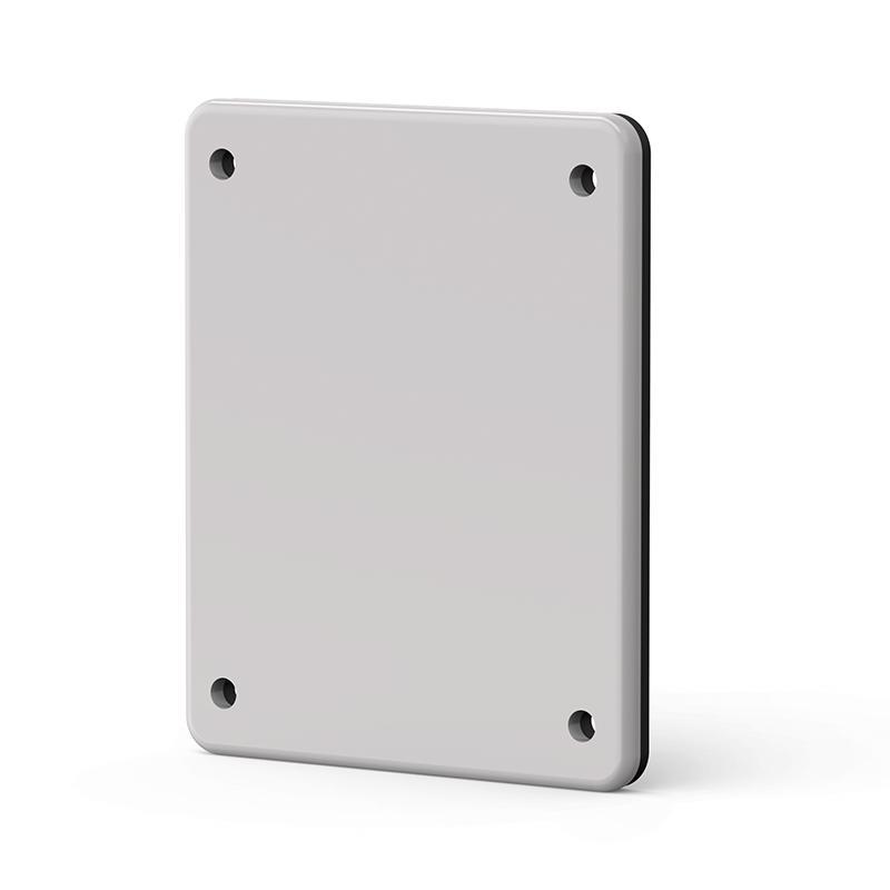 mascherina copriforo grigio scuro ip66 70x87mm scame accessorio per quadri elettrici