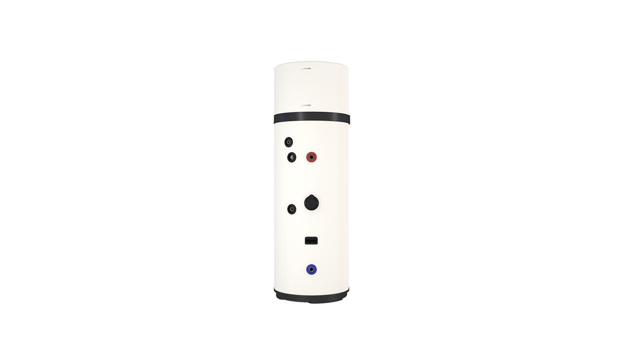 Retro pompa di calore monoblocco Daikin 260 litri per acqua calda sanitaria installazione interna bianco