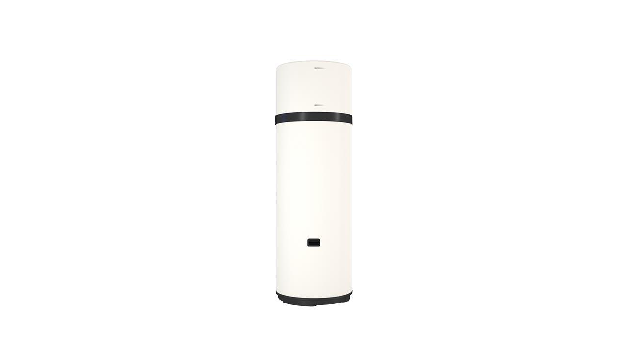 Pompa di calore monoblocco Daikin 260 litri per acqua calda sanitaria installazione interna design minimal bianco