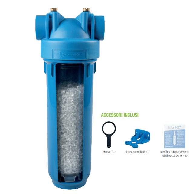 kit completo sistema anticalcare Atlas Filtri POP10 ScaleArmor con accessori inclusi per installazione