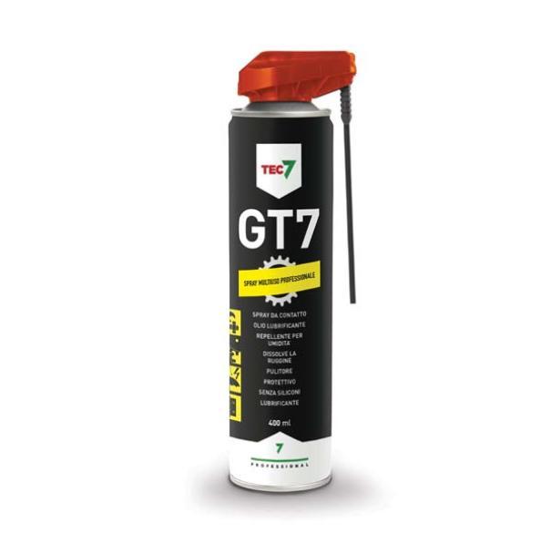 Spray lubrificante multiuso 400ml Facot Chemicals GT7 con cannuccia per utilizzo professionale manutenzione superfici tecniche