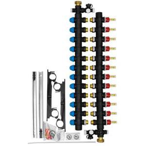 Collettore riscaldamento pavimento 12 vie poliammide  rmx ecollectrmx12a