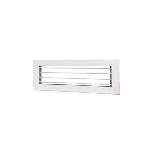 Griglia ripresa parete alluminio bianco ral9016 1000x100mm  pwc100025