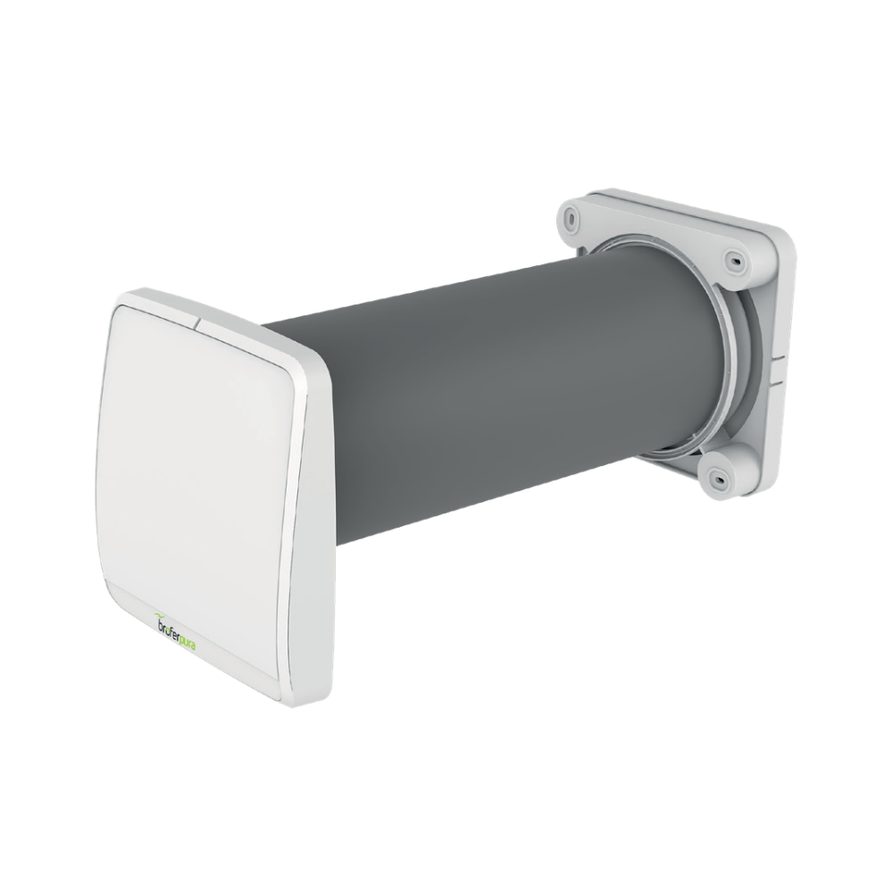 unitu00e0 di recupero calore puntuale a flusso reversibile con scambiatore ceramico brofer installazione a parete