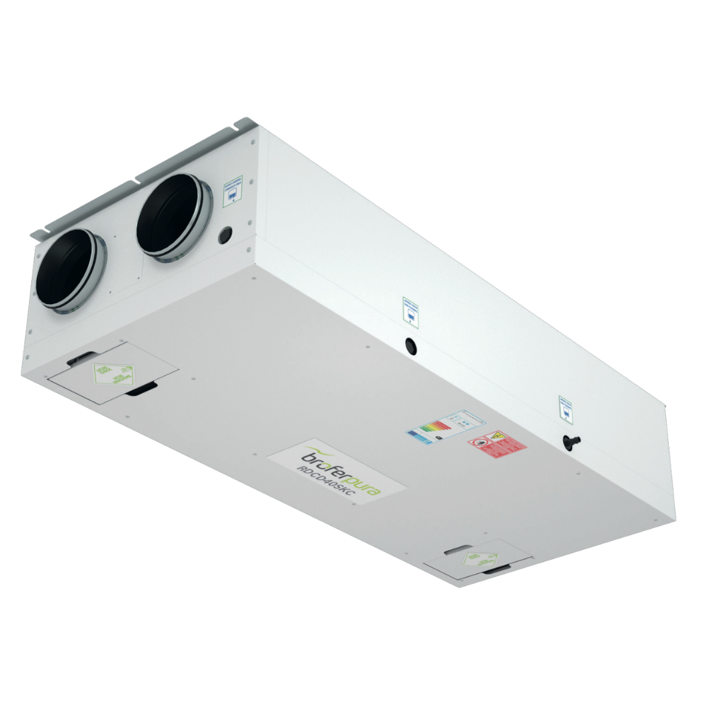 Recuperatore di calore centralizzato Brofer RDCD40ASKC 320 mc h con comando wireless per ventilazione controllo aria