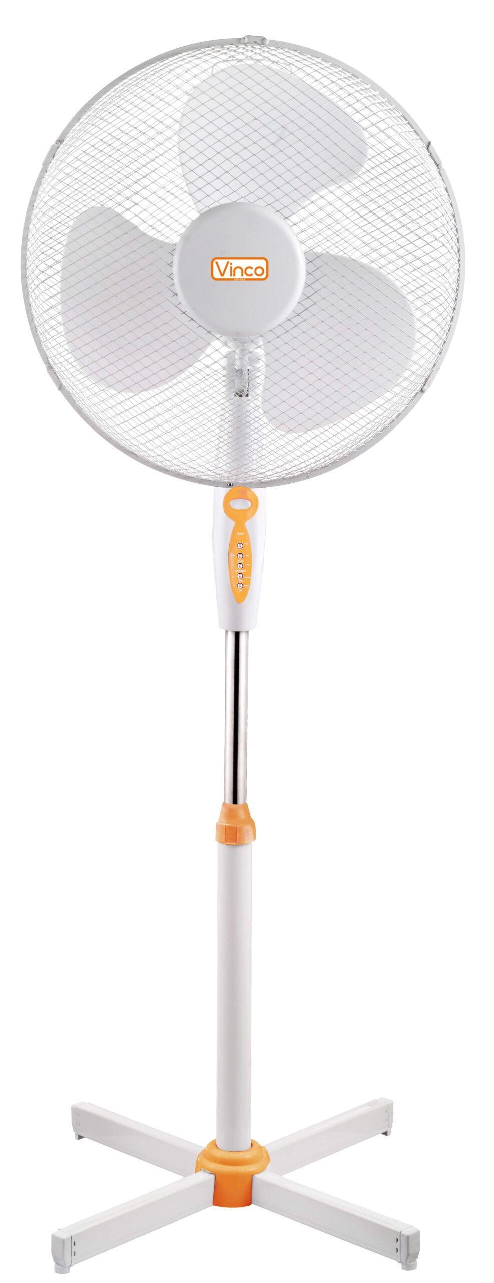ventilatore a piantana con telecomando pale 40 cm bianco per raffrescamento ambienti domestici e ufficio