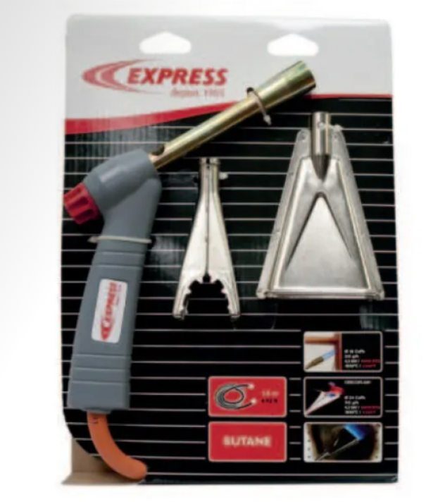 kit saldatura a gas propano con cannello accessori e tubo Express professionale