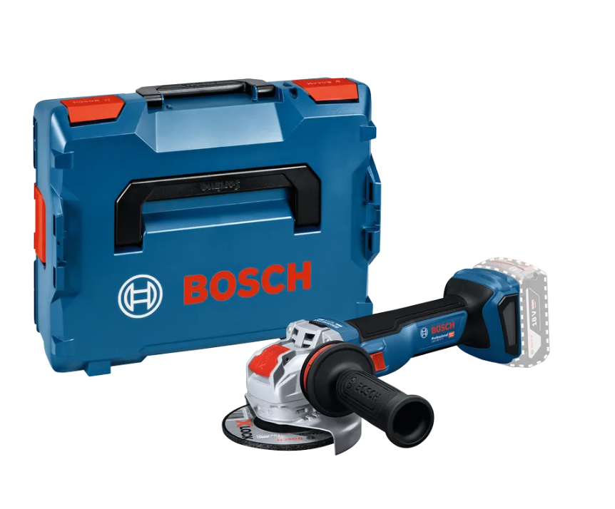 Smerigliatrice angolare a batteria Bosch X-LOCK 125mm con valigetta professionale