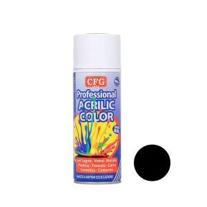 Smalto acrilico spray ral 9005 nero opaco 400ml  sw9005