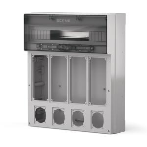 Quadro da parete  proxima 24 moduli ip65 4x16a/32a+4 domo 573.5381