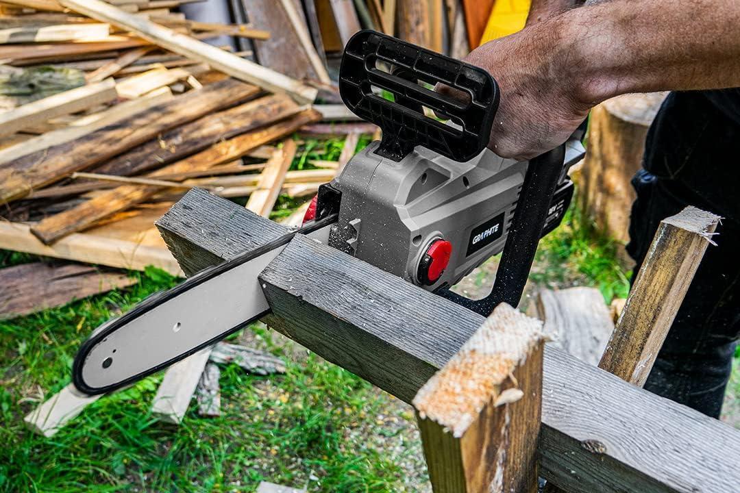 motosega a batteria 18V barra 10 pollici Graphite Energy Plus utensile potatura giardinaggio