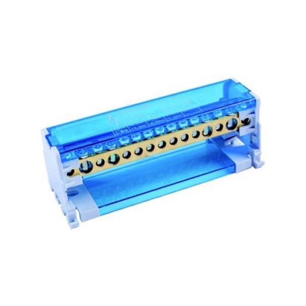 ripartitore bipolare elettrico 125a 2 ingressi 13 uscite barra din le officine