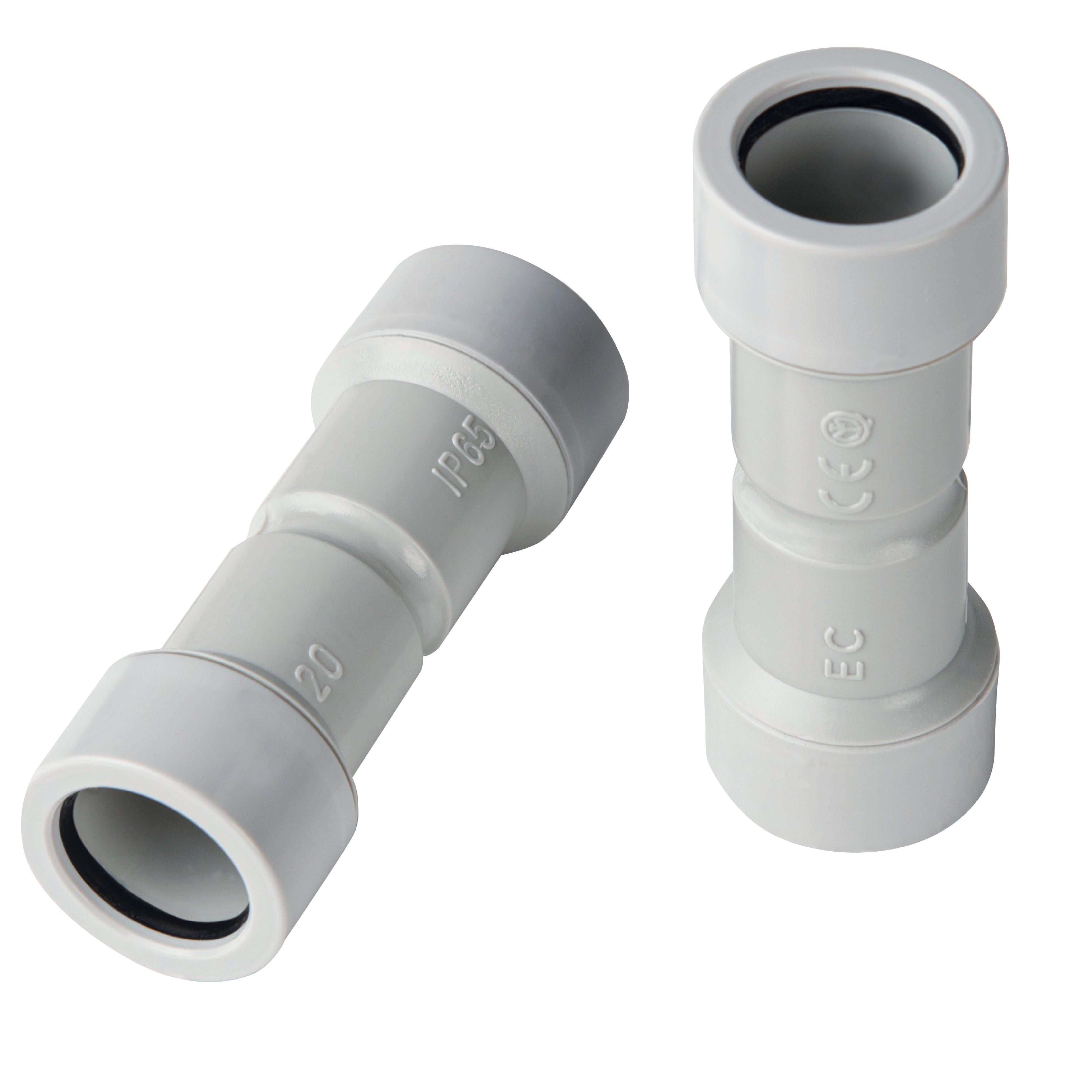 manicotto tubo tubo ip65 25 mm elettrocanali raccordo rigido pvc grigio sistema di giunzione per tubi elettrici manicotto tubo tubo ip65 25 mm elettrocanali raccordo rigido pvc grigio sistema di giunzione per tubi elettrici
