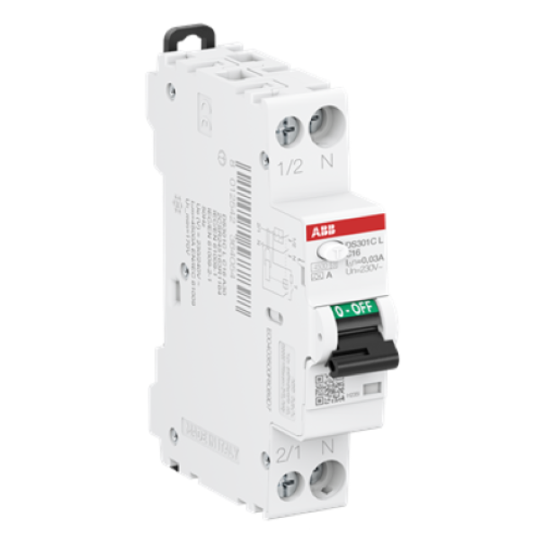 interruttore magnetotermico differenziale abb ds301c l c20 a30 lato sinistro interruttore magnetotermico differenziale abb ds301c l c20 a30 vista laterale sinistra