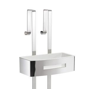 Portaoggetti doccia appendibile 2 ripiani ottone bianco lucido  poseidon 0000771923000007719