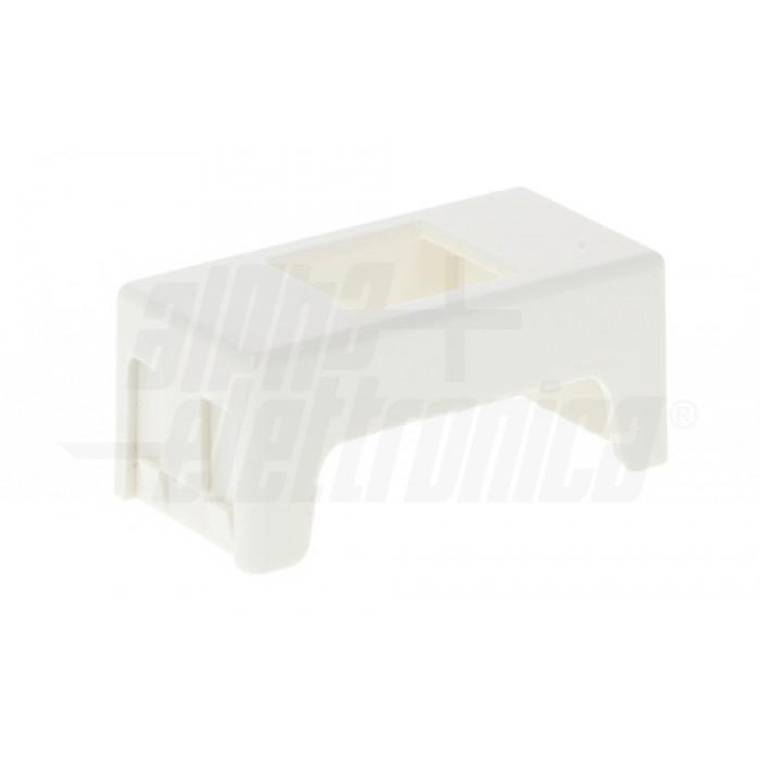 adattatore keystone compatibile gewiss system bianco vista laterale