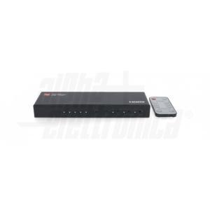 Switch hdmi 4x1 4k 60hz hdr arc metallo nero  ct204/7