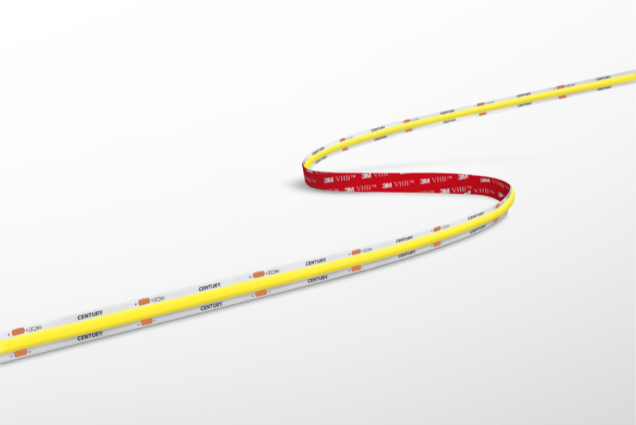 strip LED COB Century Italia dettaglio installazione flessibile vista dettagliata strip LED COB Century Italia modello ACOB-1451230