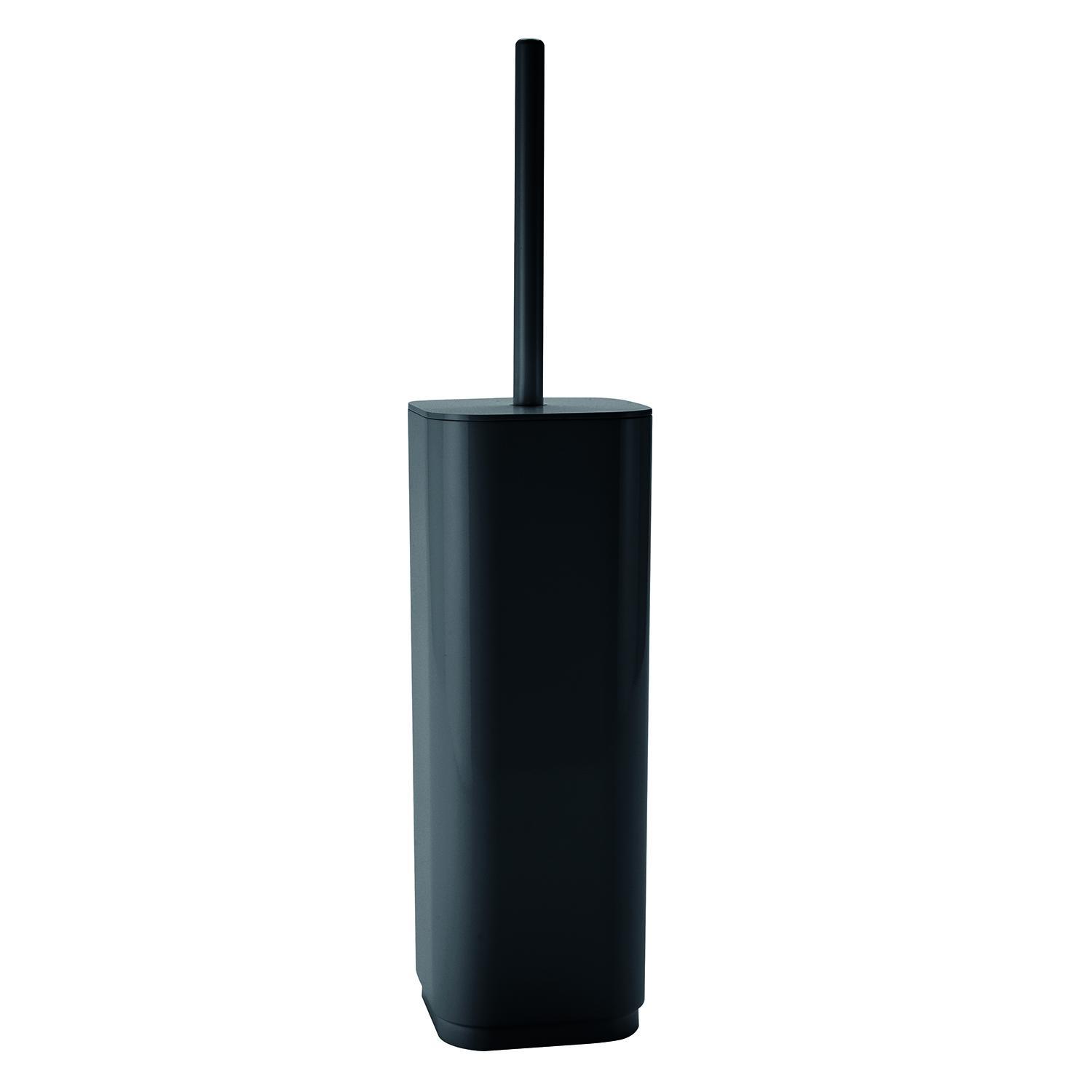 Scopino WC quadrato nero opaco GEDY ekopla design moderno