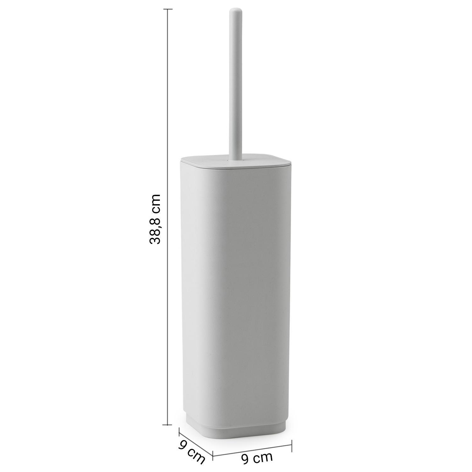 Scopino WC bianco opaco GEDY ekopla quadrato per bagno moderno Scopino WC quadrato bianco opaco GEDY ekopla design moderno