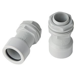 Raccordo tubo-scatola ip65 ø20 mm m20 grigio speed system  ec75020