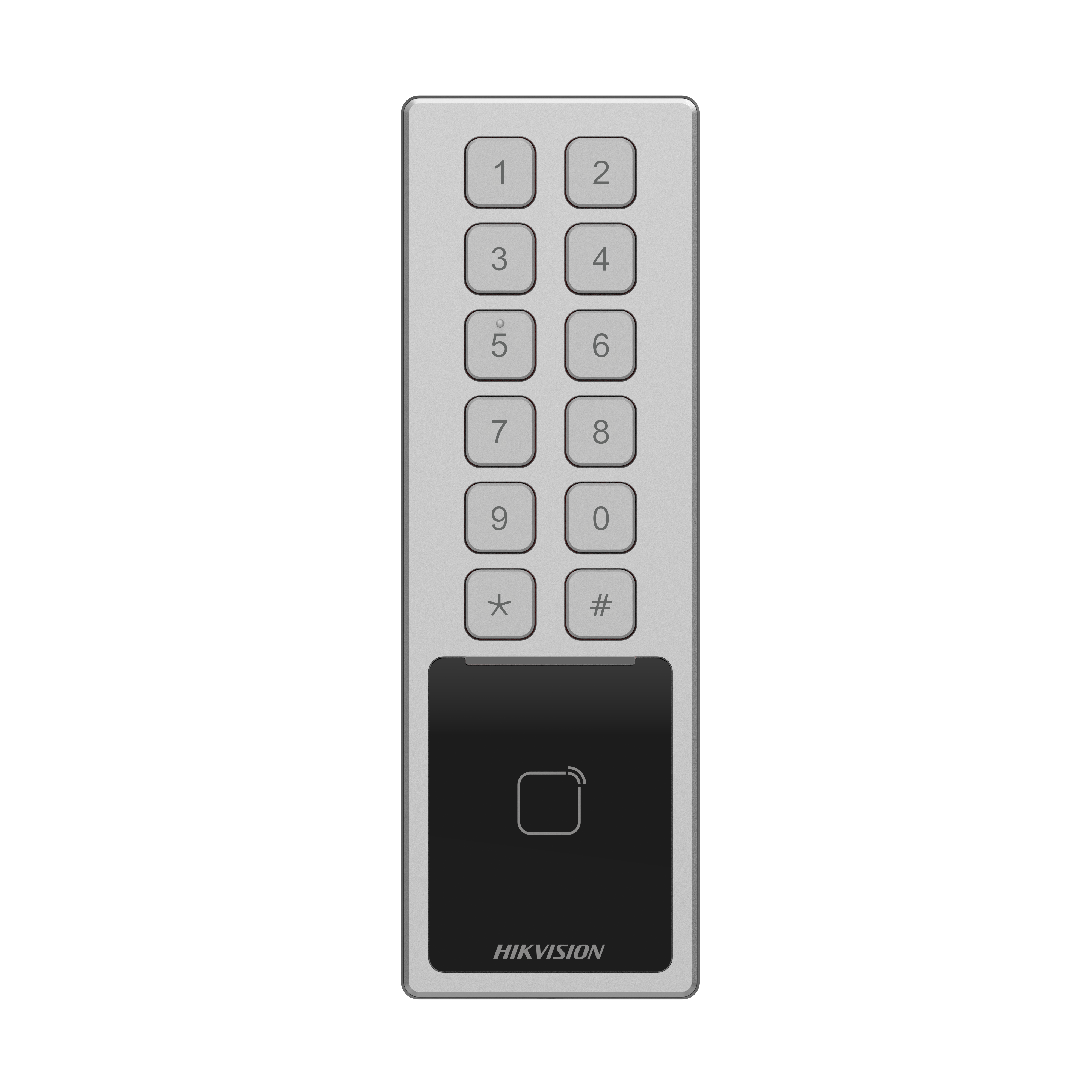 Tastiera bus esterna HIKVISION resistente con lettore tag integrato Tastiera esterna bus HIKVISION con lettore tag e protezione IP66 IK08