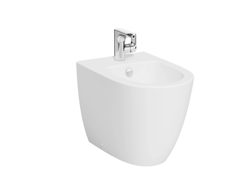 Bidet filo muro da pavimento 54 cm bianco opaco Vitra Italy Bidet filo muro da pavimento 54 cm bianco opaco Vitra Italy vista ambientata