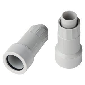 Raccordo tubo-guaina ip65 40-32mm grigio pvc speed system  ec75240
