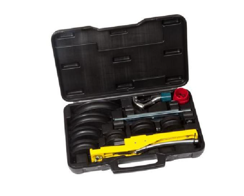 piegatubi a cricchetto multiplo 7 in 1 Wigam in valigetta con accessori per tubi rame e alluminio