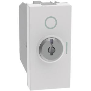 Interruttore a chiave 2p 16ax 250v bianco  matixgo jw4012 1 modulo