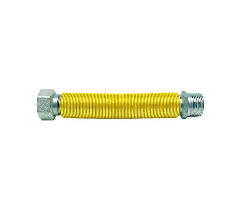 giunto estensibile per gas 1 pollice MF 220420 mm con guaina gialla Ferrari Welcome
