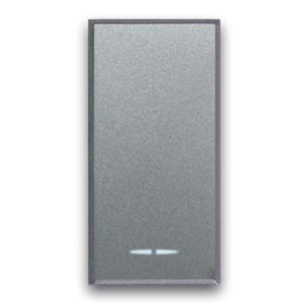 invertitore 1 modulo 16AX illuminabile serie allumia colore grigio ave 443004