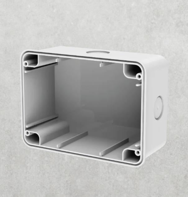 Scatola parete IP66 Wide RAL7035 ABS per protezione elettrica esterni scatola da parete IP66 Wide RAL7035 in ABS per esterni e protezione elettrica